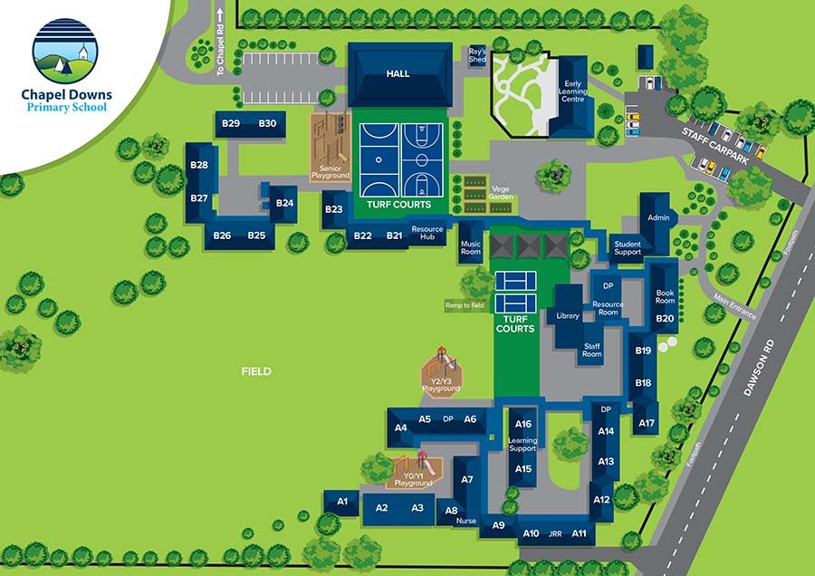 School Map :: Chapel Downs Primary School